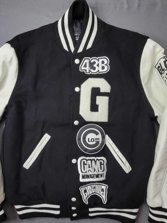 Holloway Other - Holloway Black & White Varsity Letterman Jacket with G Patch